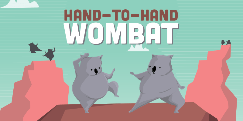 Hand-to-hand wombat