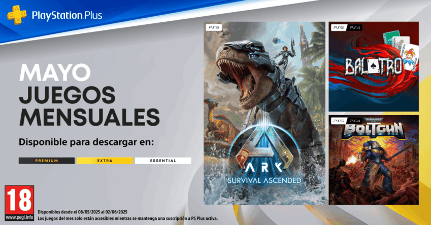 juegos del mes de Mayo de PlayStation Plus