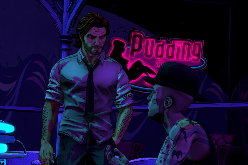 Ilustración editorial sobre el retraso de la versión de Nintendo Switch de The Wolf Among Us Remastered