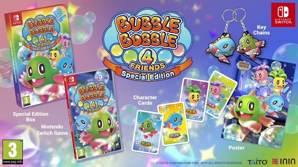 Edición física Bubble Bobble 4 Friends