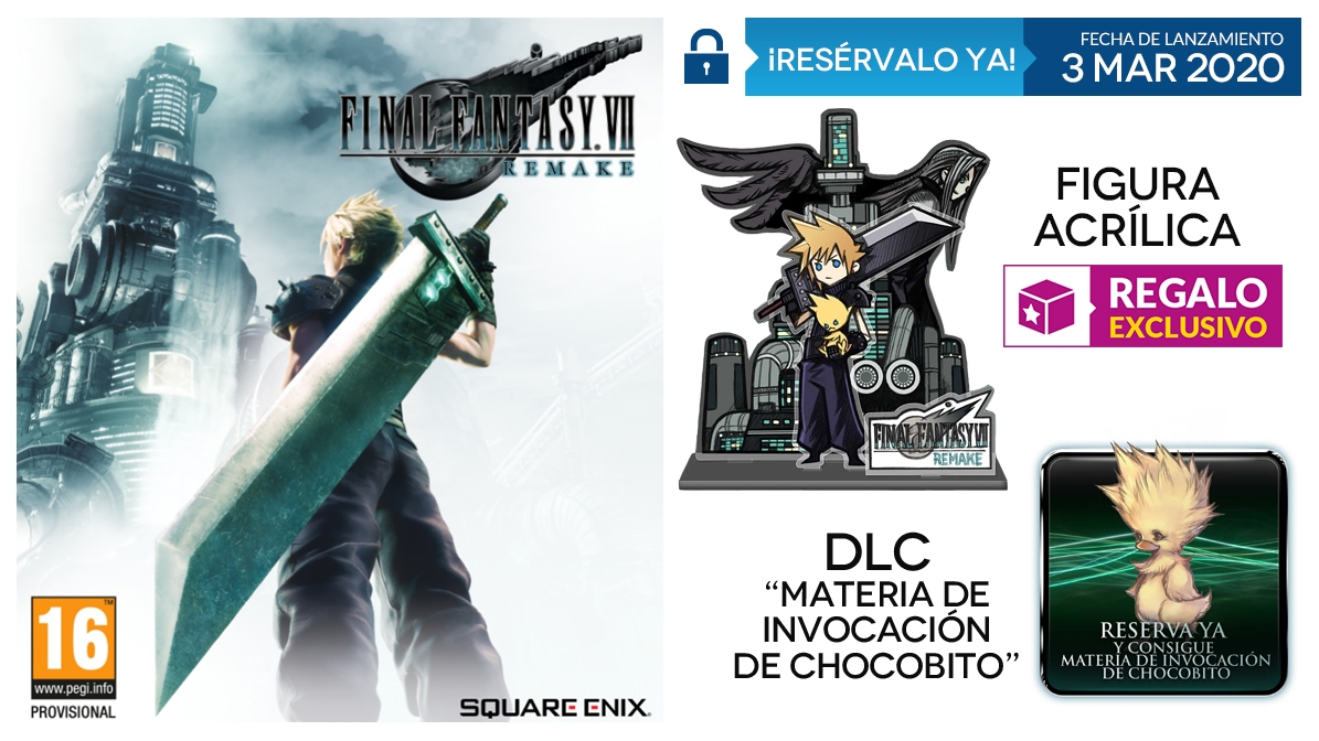 El remake de Final Fantasy 7 será exclusivo de PS4 hasta el 3 de