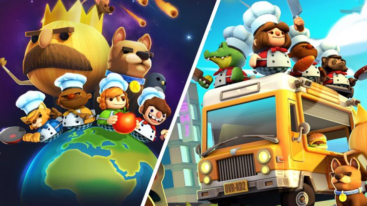 Overcooked 1 как играть на одной клавиатуре