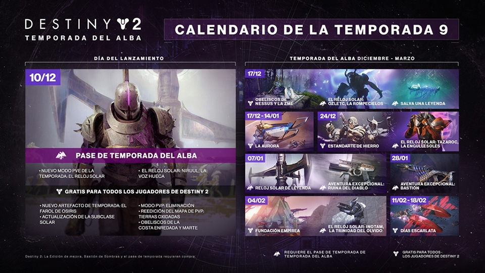 Destiny 2: Temporada del alba